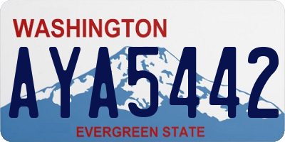 WA license plate AYA5442
