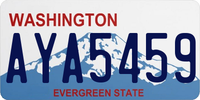 WA license plate AYA5459