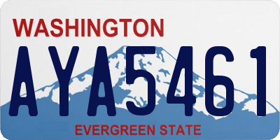 WA license plate AYA5461
