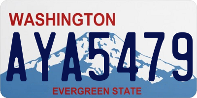 WA license plate AYA5479