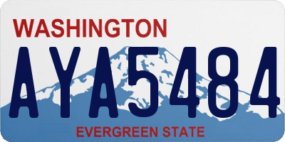 WA license plate AYA5484