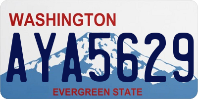 WA license plate AYA5629