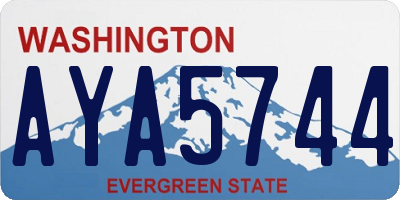 WA license plate AYA5744