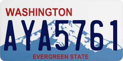 WA license plate AYA5761