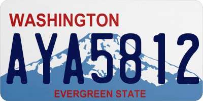 WA license plate AYA5812