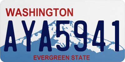 WA license plate AYA5941