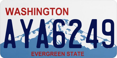 WA license plate AYA6249