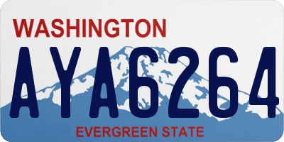 WA license plate AYA6264