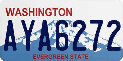 WA license plate AYA6272