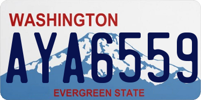 WA license plate AYA6559