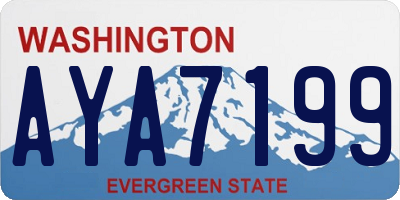 WA license plate AYA7199