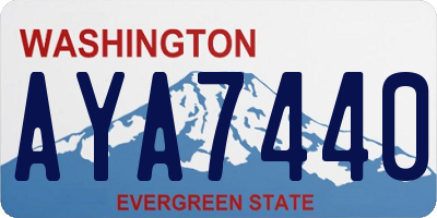 WA license plate AYA7440