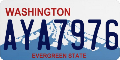WA license plate AYA7976