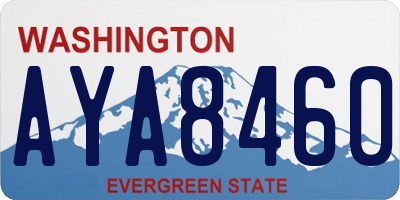 WA license plate AYA8460