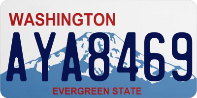 WA license plate AYA8469