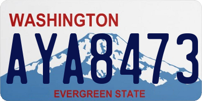 WA license plate AYA8473