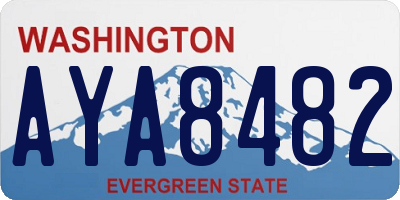 WA license plate AYA8482