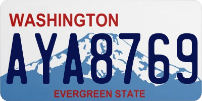 WA license plate AYA8769