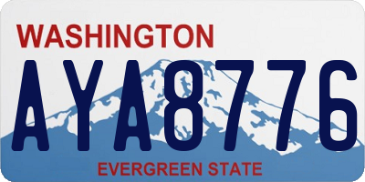 WA license plate AYA8776
