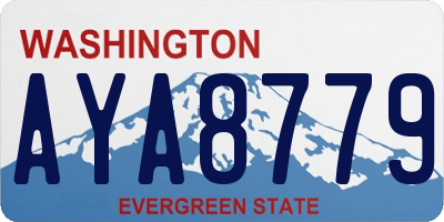 WA license plate AYA8779