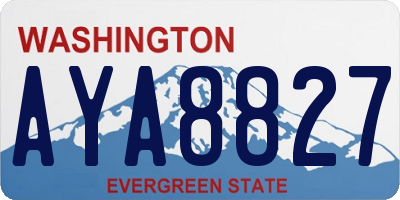 WA license plate AYA8827