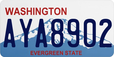 WA license plate AYA8902