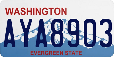 WA license plate AYA8903