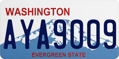 WA license plate AYA9009