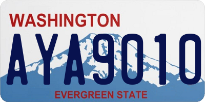 WA license plate AYA9010
