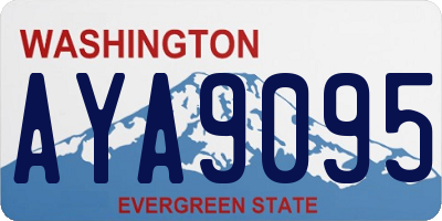 WA license plate AYA9095