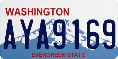 WA license plate AYA9169
