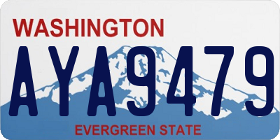 WA license plate AYA9479
