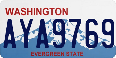 WA license plate AYA9769