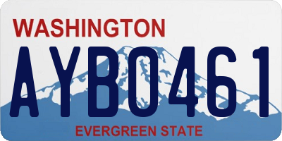 WA license plate AYB0461