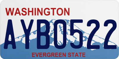 WA license plate AYB0522