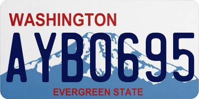 WA license plate AYB0695