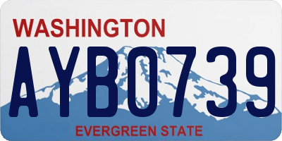 WA license plate AYB0739
