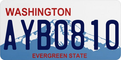WA license plate AYB0810