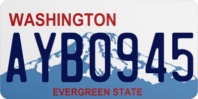 WA license plate AYB0945