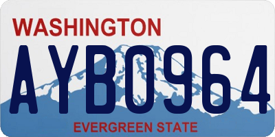 WA license plate AYB0964