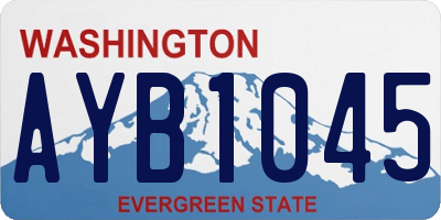 WA license plate AYB1045
