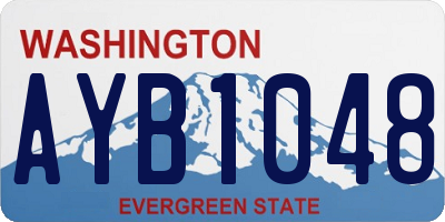WA license plate AYB1048