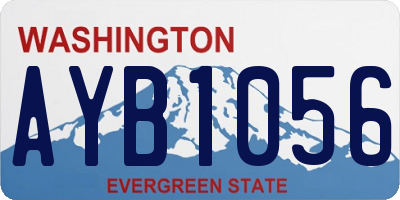 WA license plate AYB1056