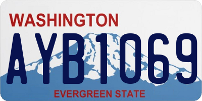 WA license plate AYB1069