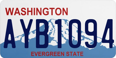 WA license plate AYB1094