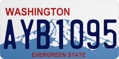 WA license plate AYB1095