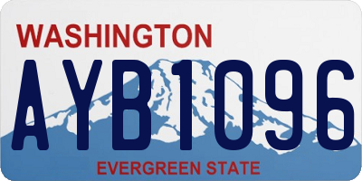 WA license plate AYB1096