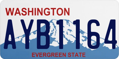 WA license plate AYB1164