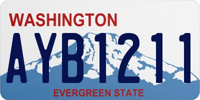 WA license plate AYB1211