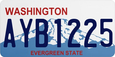 WA license plate AYB1225
